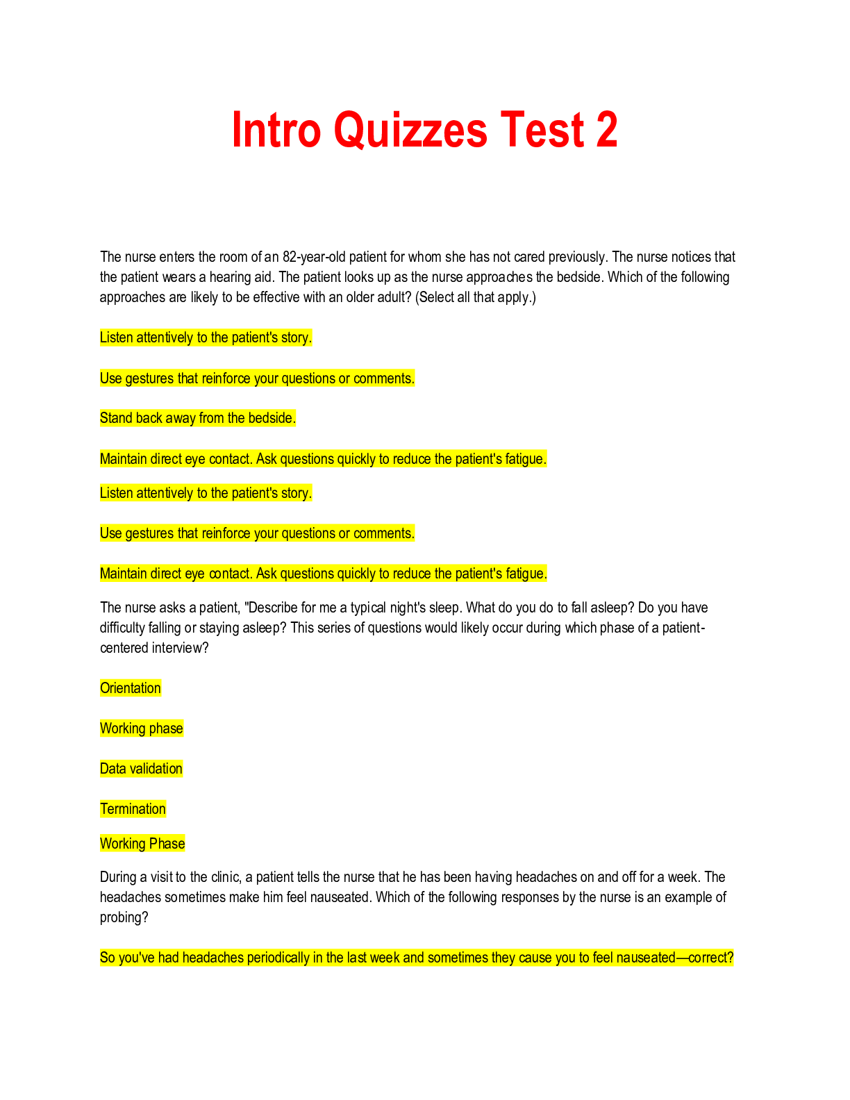 Preview image for Intro Quizzes Test 2